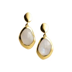 Moonstone Large Stepping Stone Earrings