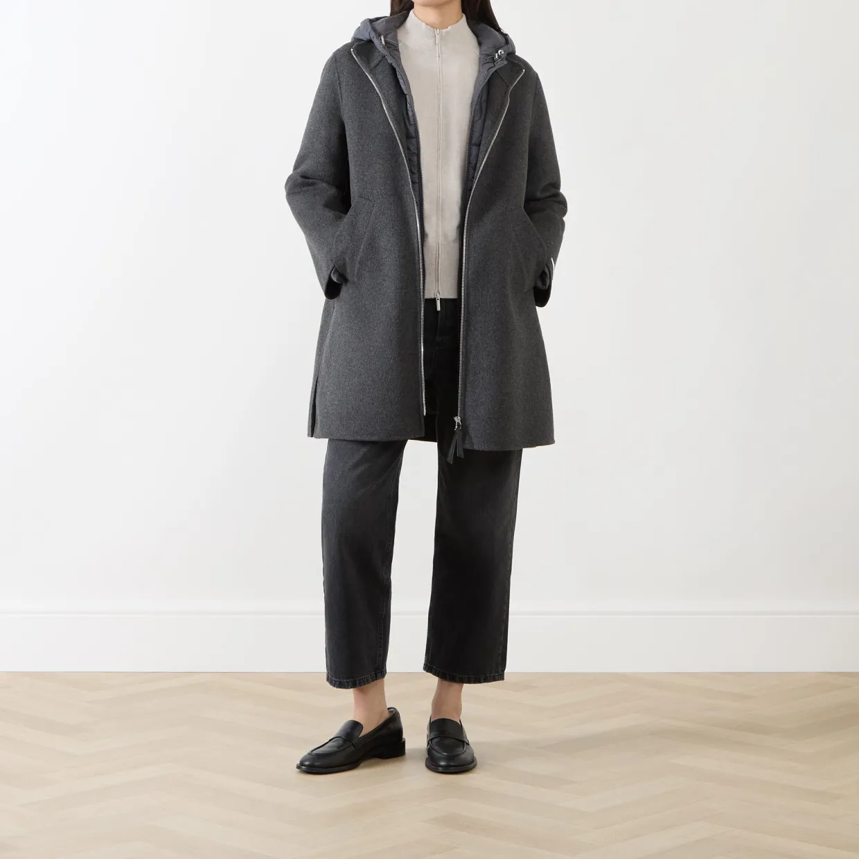 Moriana Detachable-Padded Coat