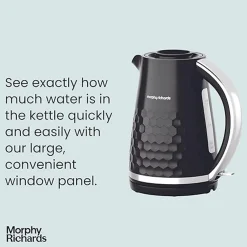 Morphy Richards Hive Jug Kettle 1.5 Black