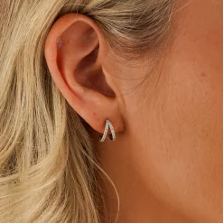 New METTLE & BLOOM Mosaic Huggie Earrings