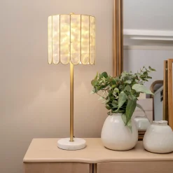 Clearance MINDY BROWNES Mother of Pearl Style Buffet Table Lamp