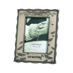New GENESIS My Baptism Bronze Photo Frame 5 x 7in