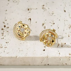 Fashion METTLE & BLOOM My Sun, Moon & Stars Stud Earrings