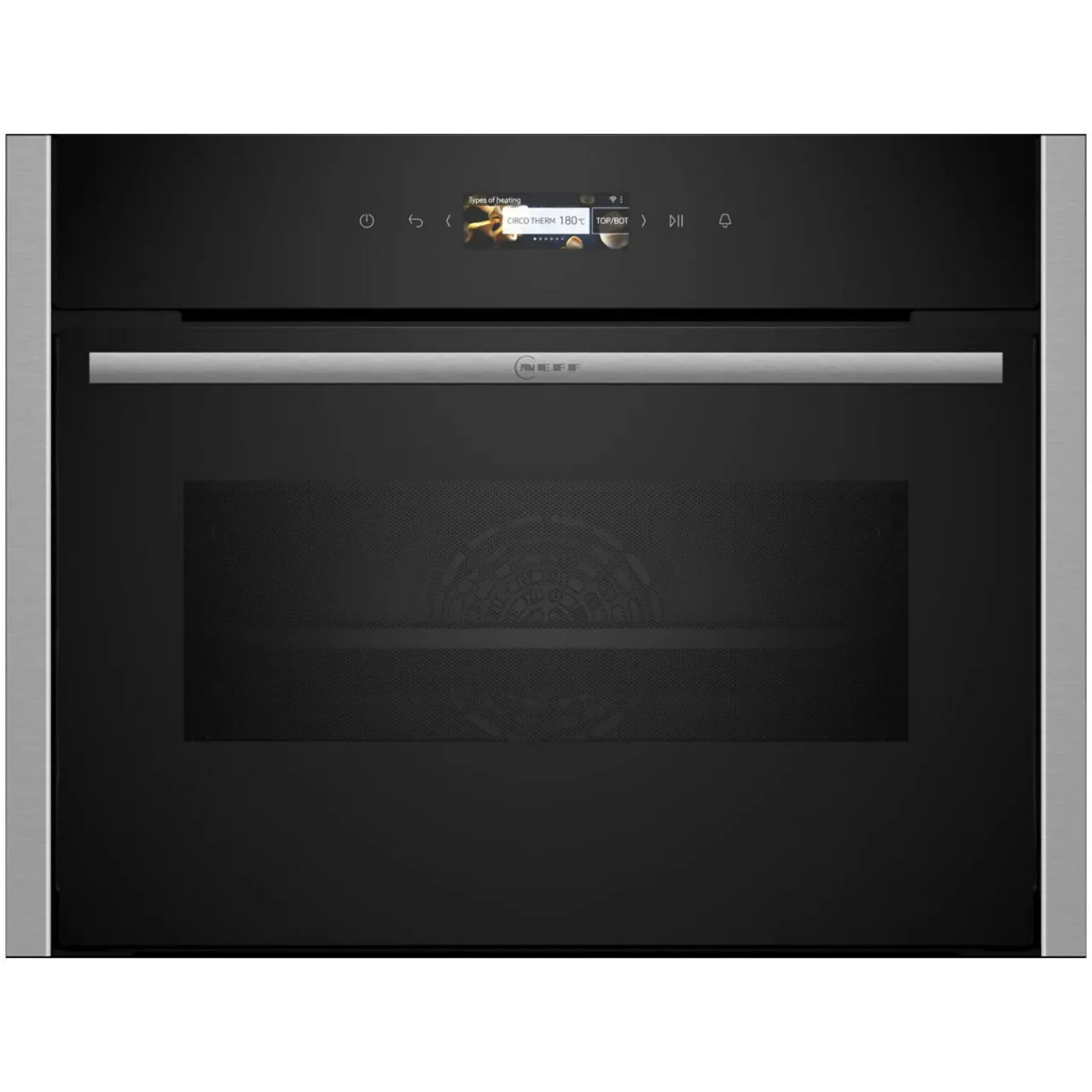 New NEFF N70 Built In Compact Oven with Microwave Function Stainless Steel