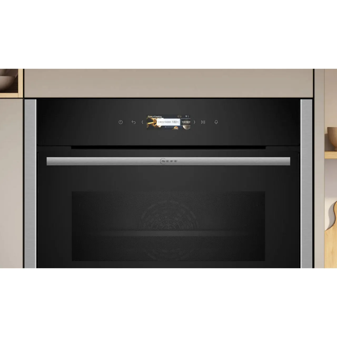 New NEFF N70 Built In Compact Oven with Microwave Function Stainless Steel