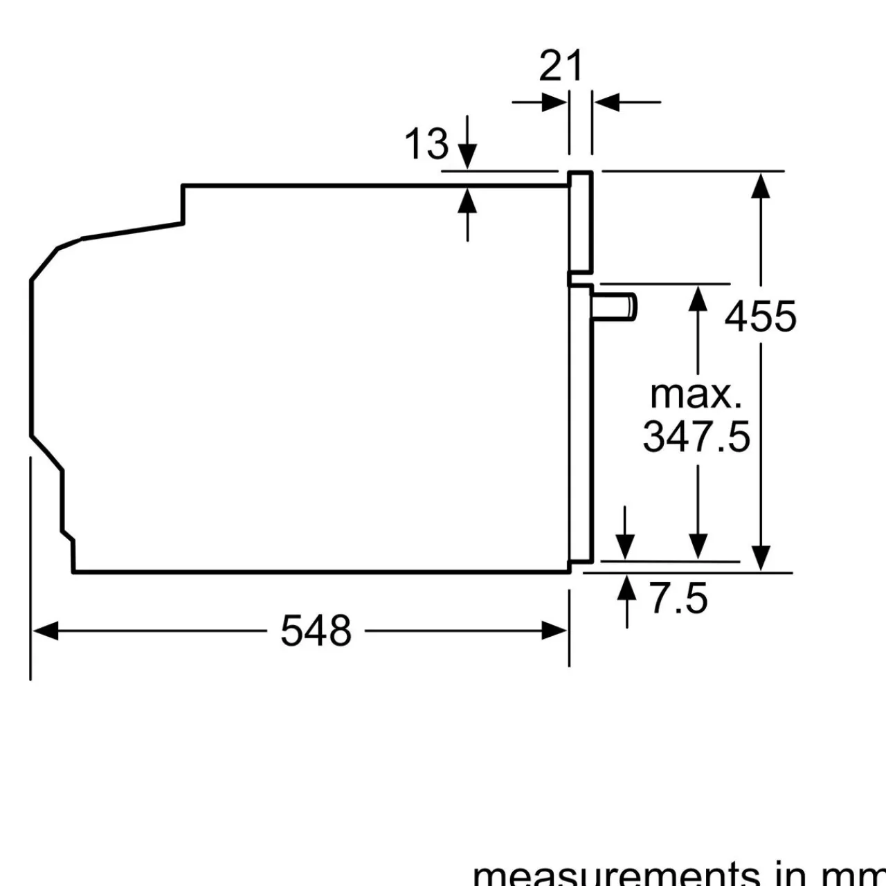New NEFF N70 Built In Compact Oven with Microwave Function Stainless Steel
