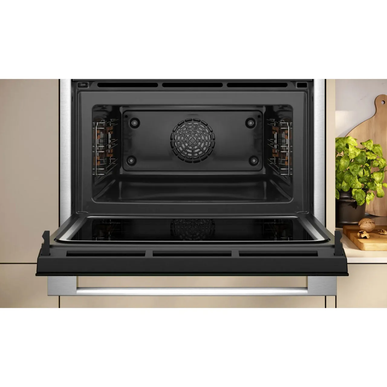 New NEFF N70 Built In Compact Oven with Microwave Function Stainless Steel