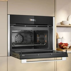 New NEFF N70 Built In Compact Oven with Microwave Function Stainless Steel