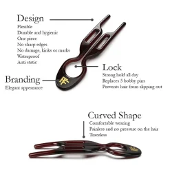 Clearance FIONA FRANCHIMON Nº1 Hairpin - Brown