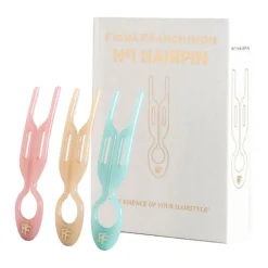 Fashion FIONA FRANCHIMON N°1 Hairpin Miami Collection - Seashell Pink, Soft Beige and Tantalizing Blue