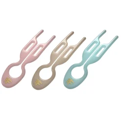 Fashion FIONA FRANCHIMON N°1 Hairpin Miami Collection - Seashell Pink, Soft Beige and Tantalizing Blue