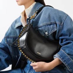 Hot ISABEL MARANT Naoko Smooth Studded Crossbody Bag