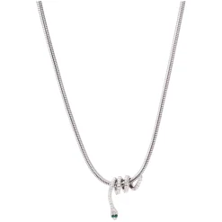Nathair Nímhe Snake Necklace Silver