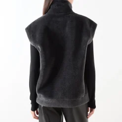 Naval Reversible Faux Fur Gilet