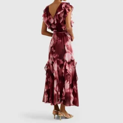 Naya Petite Floral Ruffle Dress