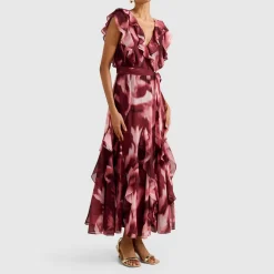 Naya Petite Floral Ruffle Dress