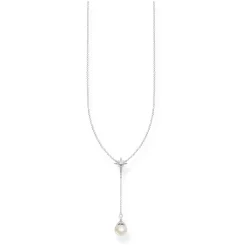 Best THOMAS SABO Necklace Pearl Star Silver