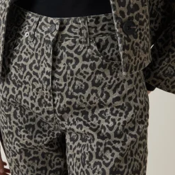 Neoma Leopard Straight Leg Jeans