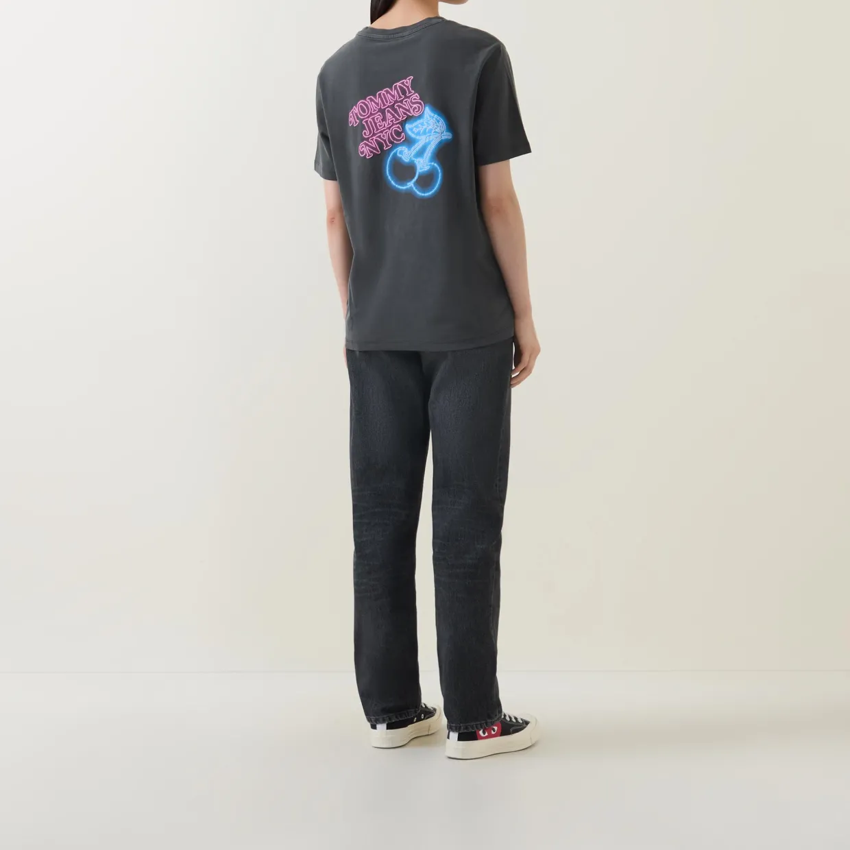 Neon Cherry Logo T-Shirt