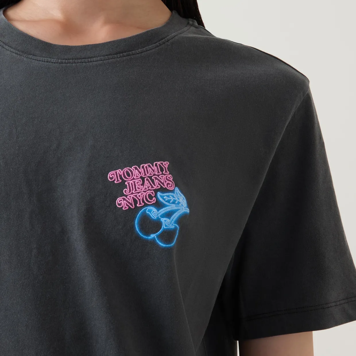 Neon Cherry Logo T-Shirt
