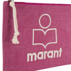 New ISABEL MARANT Netia Logo Clutch