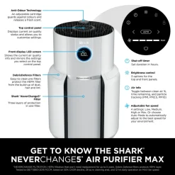 Online SHARK NeverChange5 Air Purifier MAX