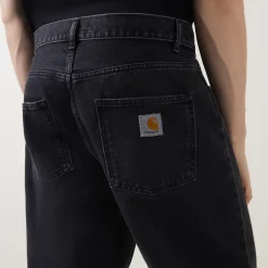 Newel Mid Rise Relaxed Tapered Fit Jeans