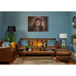 Newmarket Footstool Tote Tobacco