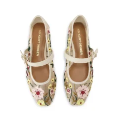 Outlet KG BY KURT GEIGER Nina Mesh Floral Ballet Flats