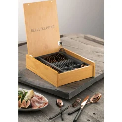 Clearance BELLEEK Noir 24 Piece Cutlery Set