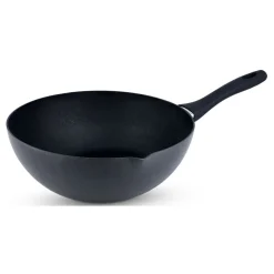 Non-Stick Aluminium Wok With Pouring Spout