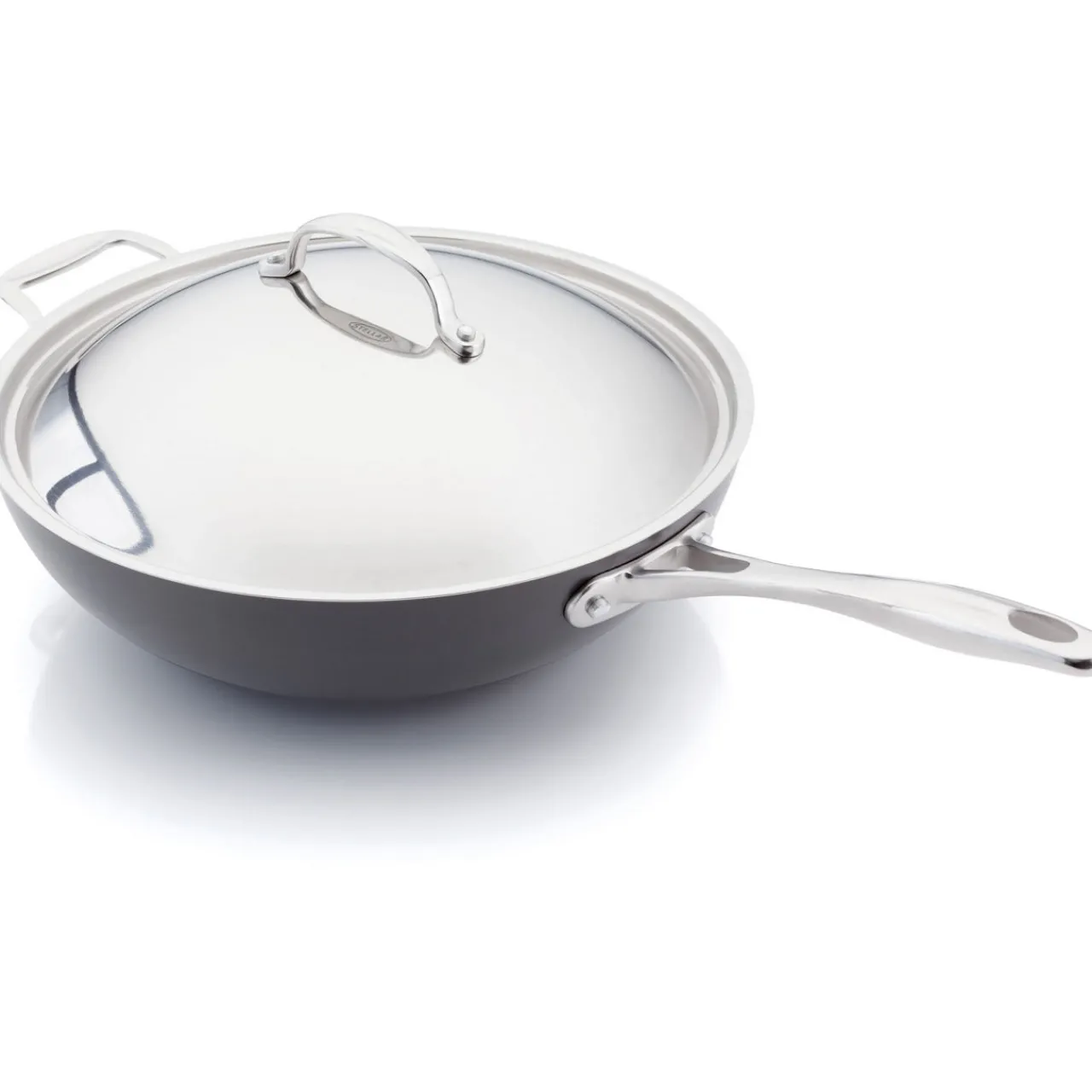 Outlet STELLAR Non-Stick Hard Anodised Wok & Lid 30cm