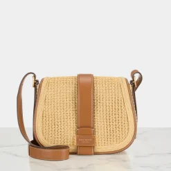 Online KATE SPADE NEW YORK Nouveau Straw Saddle Bag