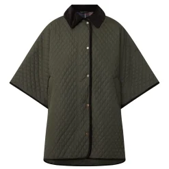 Oakham Diamond Quilted Cape Coat