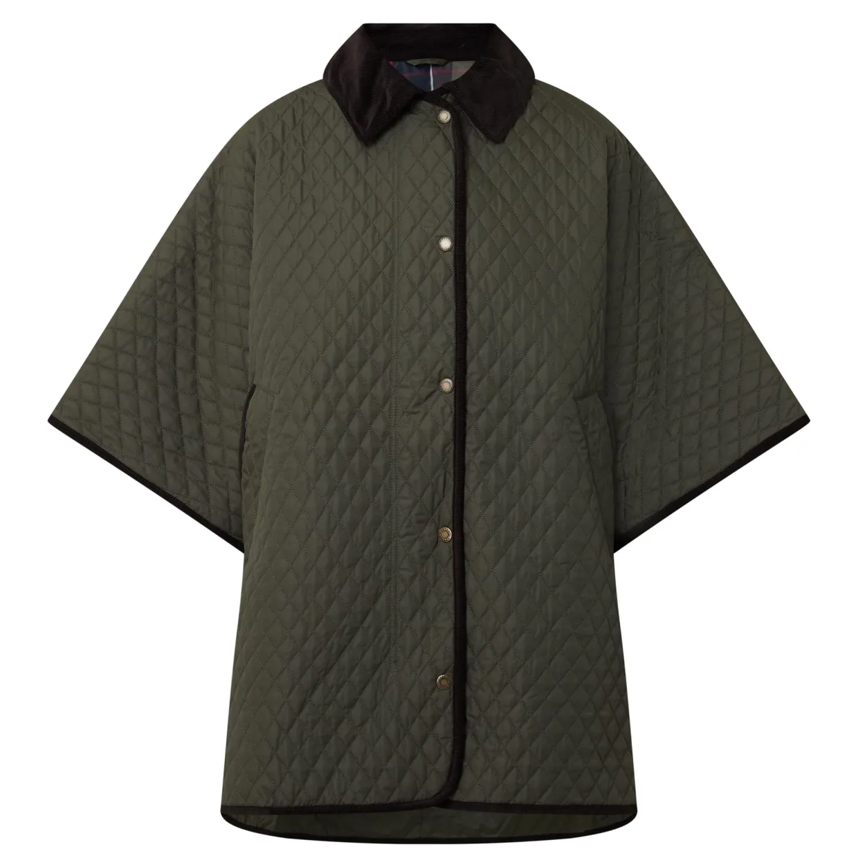 Oakham Diamond Quilted Cape Coat