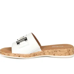 Online GABOR Oaty Leather Mule Sandals
