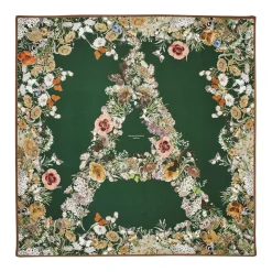 Ombre Floral Silk Scarf