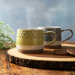 Best MIKASA Ombre Green Textured Stoneware Mug 320ml