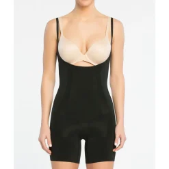 OnCore Firm Control Open-Bust Mid-Thigh Bodysuit
