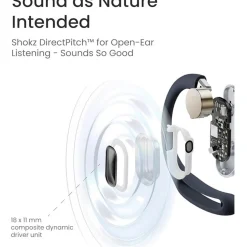 OpenFit Air Open-Ear True Wireless Earbuds Black