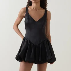 Fashion BARDOT Oria Bubble Hem Mini Dress