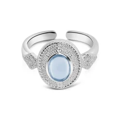 Sale NEWBRIDGE SILVERWARE Ornate Blue Stone Ring