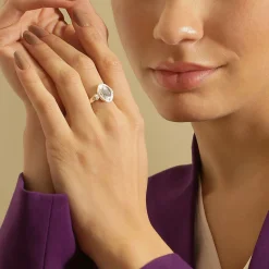 Sale NEWBRIDGE SILVERWARE Ornate Blue Stone Ring