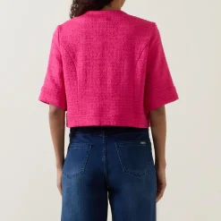 Fashion JOSEPH RIBKOFF Ornate-Button Woven Tweed Jacket