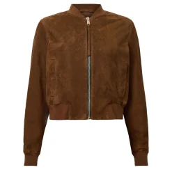 Fashion ALLSAINTS Orten Suede Bomber Jacket