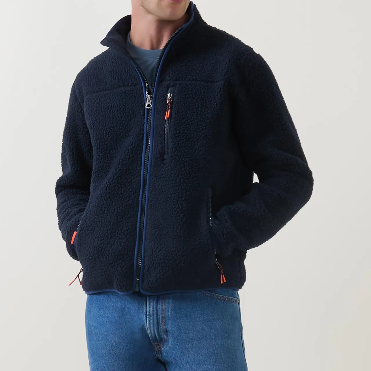 Hot SUPERDRY Outdoor Logo Fleece Zip Sweatshirt