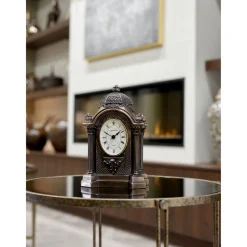 Oval Bronze Clock