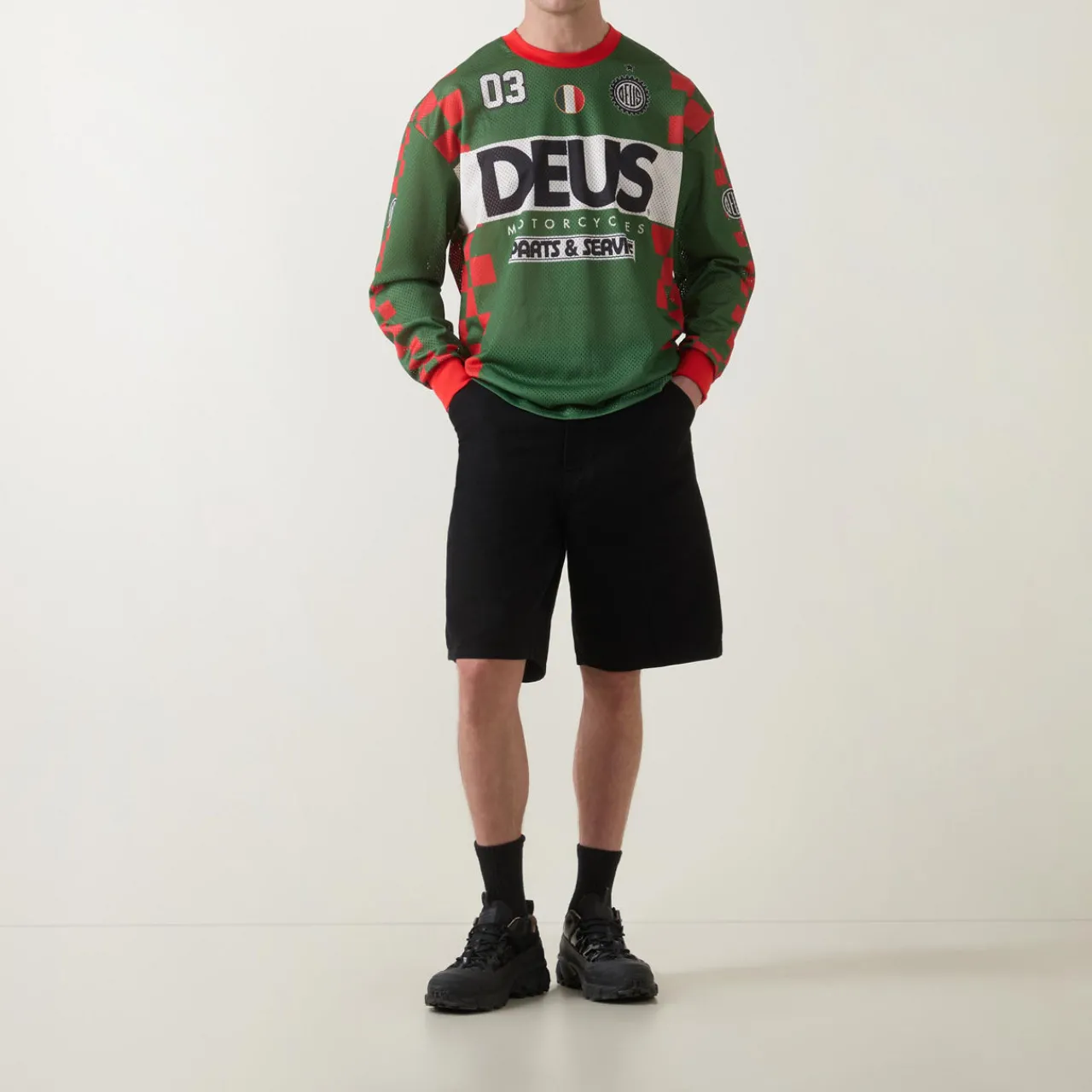 Sale DEUS EX MACHINA Overlap Moto Logo Jersey