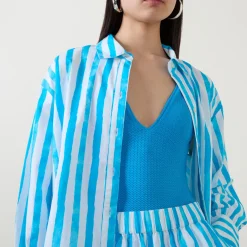 Oversized Striped Shirt