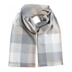 Online FOXFORD Oxford Block Check Extra Fine Scarf